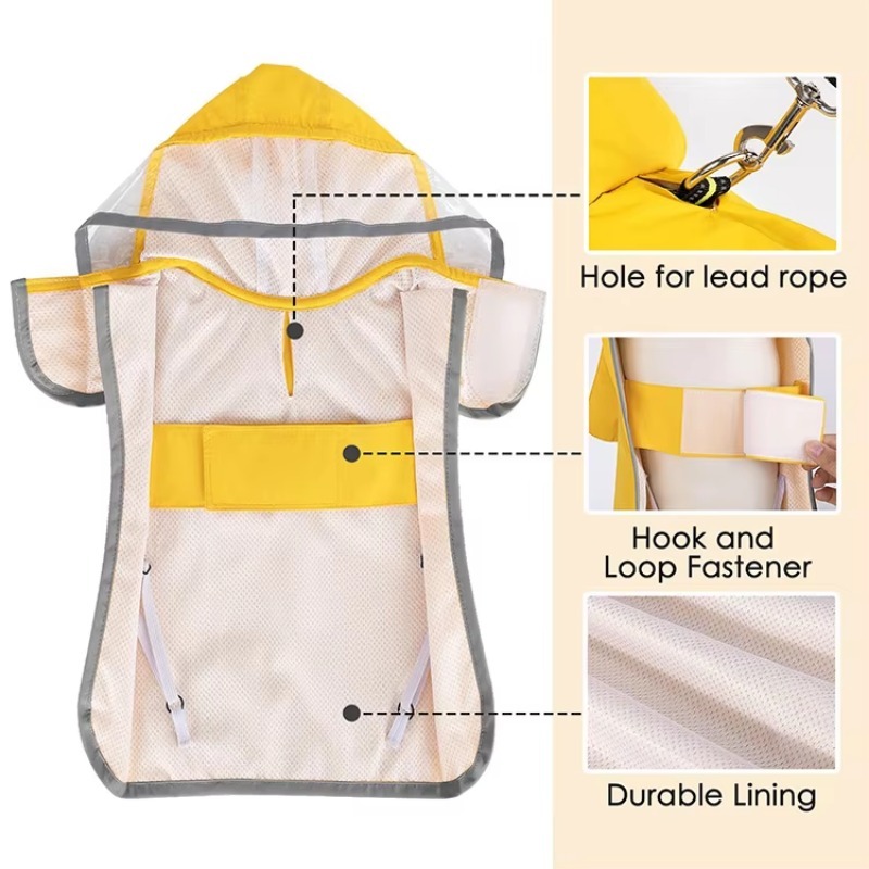 Custom Printed Reflective Dog  - Dog Raincoat recension och pris