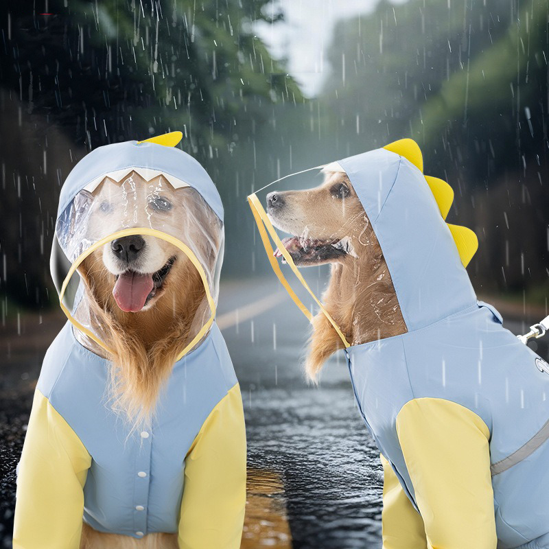 Large Dog Dinosaur Raincoat Go - Dog Raincoat recension och pris