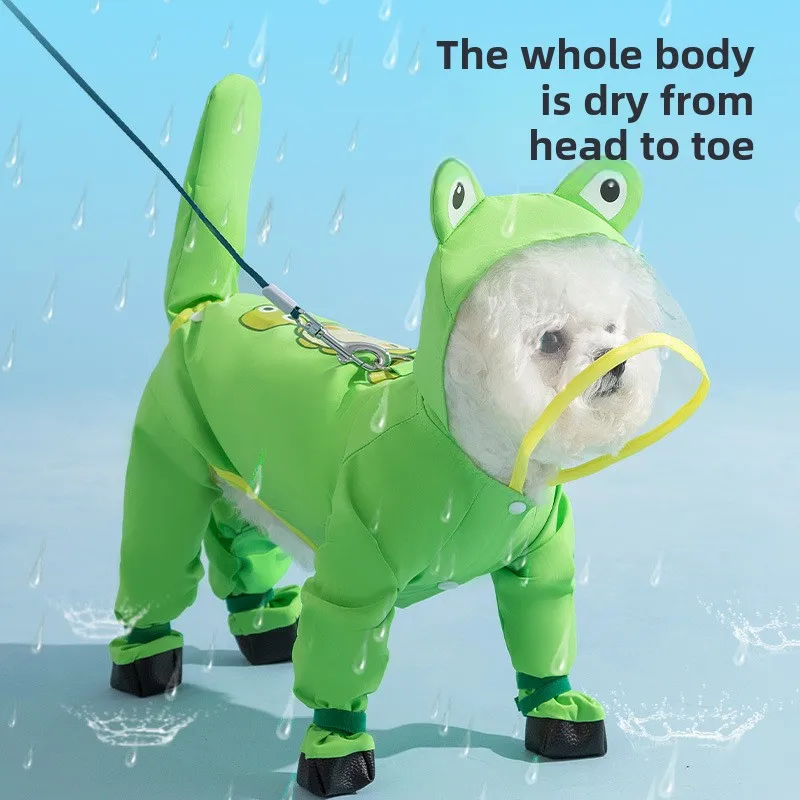 Puppy Dog with Feet Poncho All - Dog Raincoat recension och pris