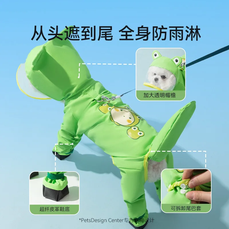 Puppy Dog with Feet Poncho All - Dog Raincoat recension och pris