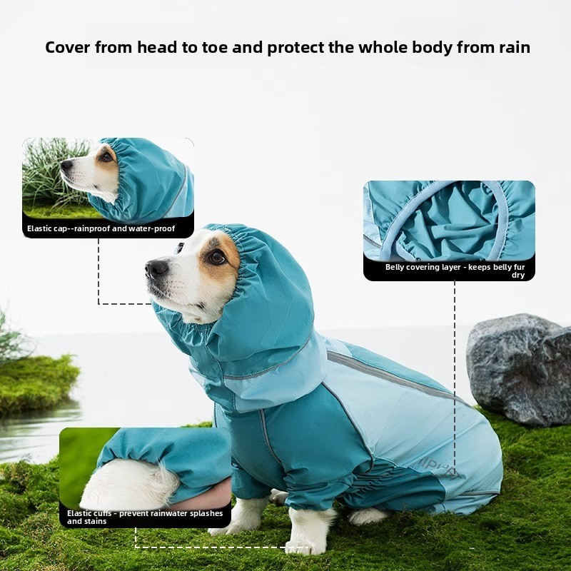 2026 Full Coverage Color Block - Dog Raincoat recension och pris