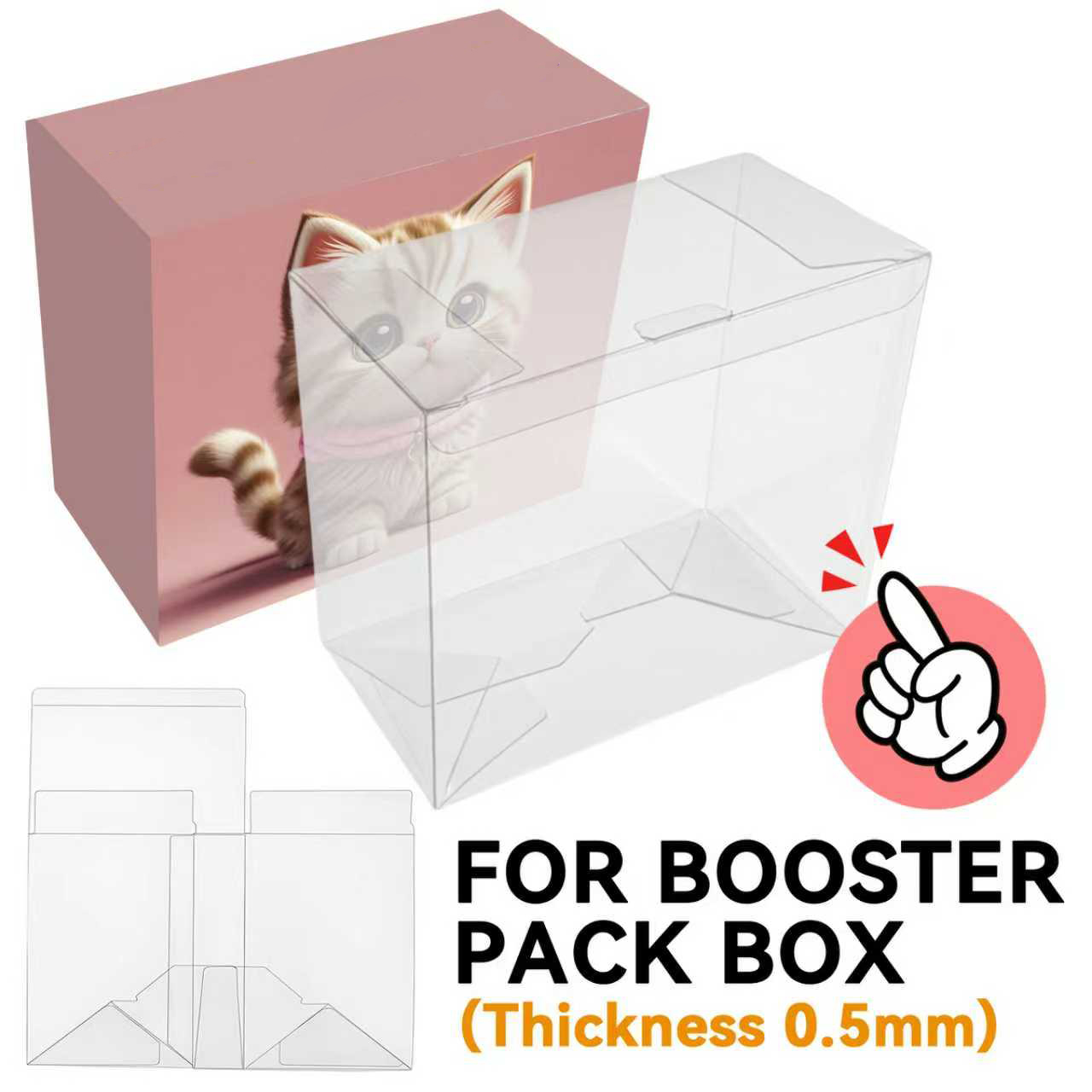 5/10pcs Clear PET Booster Box  - Pet Supplies Stores recension och pris
