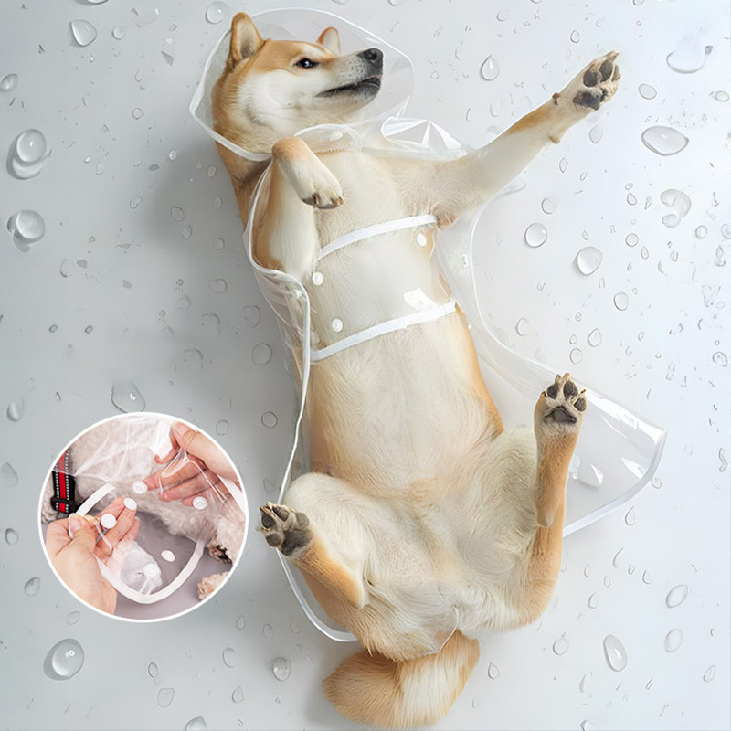 XS-8XL Pet Raincoat Transparen - Dog Raincoat recension och pris